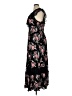 Torrid 100% Rayon Floral Black Casual Dress Size 1X Plus (1) - photo 5