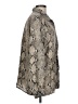 DressBarn Animal Print Silver Long Sleeve Button-Down Shirt Size L - photo 4