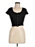 Almost Famous Black Short Sleeve Top Size M - photo 1