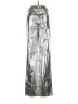 WeWoreWhat 100% Metallic Metallic Silver Casual Pants Size 27 waist - photo 2