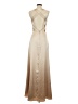 REVELRY Metallic Tan Cocktail Dress Size 4 - photo 2