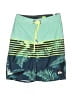 Quiksilver 100% Polyester Green Board Shorts Size S (kids) - photo 1