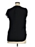 H&M 100% Polyester Black Short Sleeve Top Size 14 - photo 2