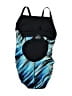Speedo Graphic Blue One Piece Swimsuit Size L (youth) - photo 2