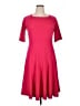 Lands' End Solid Pink Casual Dress Size 14 - 16 - photo 1
