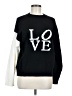 Elan Graphic Black Pullover Sweater Size M - photo 1