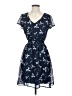 Gilli 100% Polyester Print Blue Casual Dress Size S - photo 1