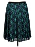 Lands' End 100% Polyester Argyle Green Formal Skirt Size 16 (petite) - photo 2