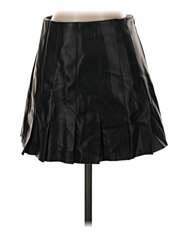 Zara Faux Leather Skirt (view 1)