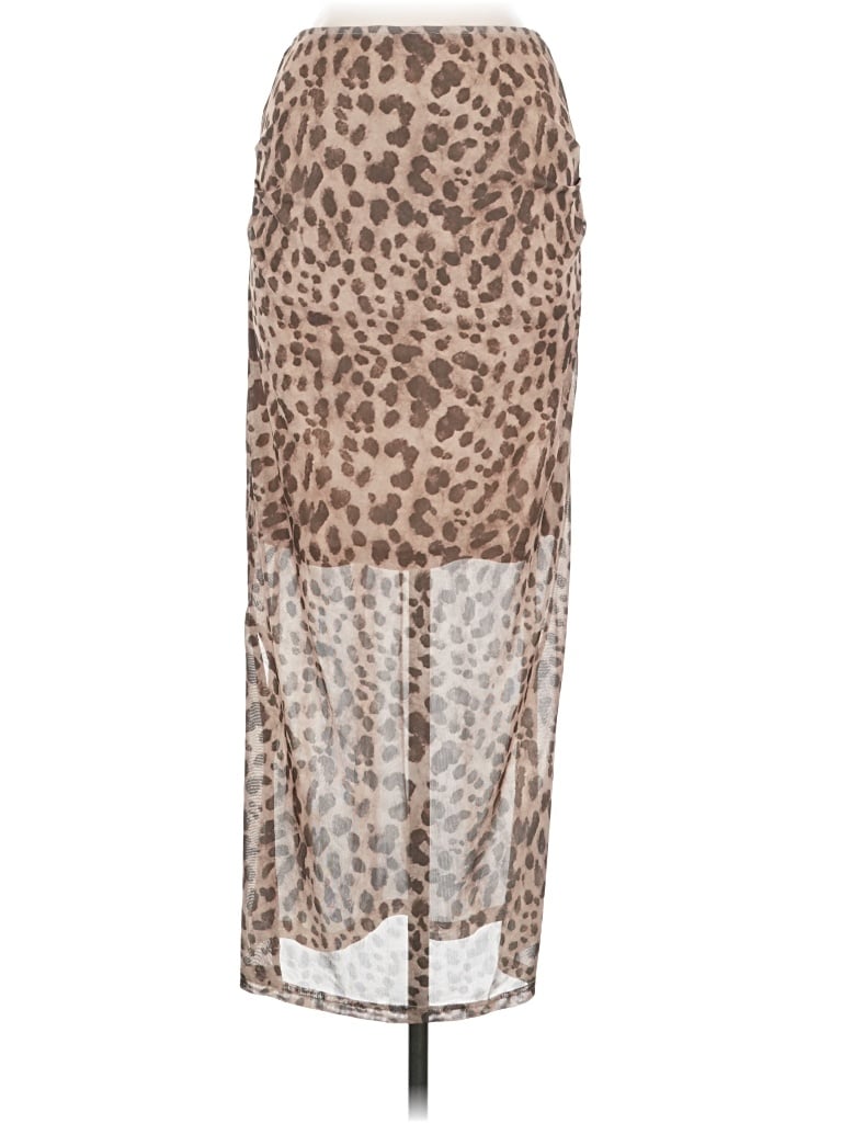 Pre-owned Unbranded Casual Skirt In Tan
