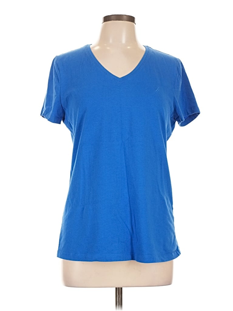 Pre-owned Nautica Short Sleeve T-shirt In Blue