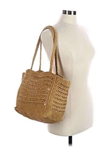 Madewell The Open-Crochet Straw Packable Tote (view 2)