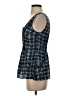 Odille Houndstooth Blue Sleeveless Blouse Size 0 - photo 5