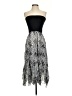 Lapis 100% Polyester Paisley Silver Cocktail Dress Size S - photo 1