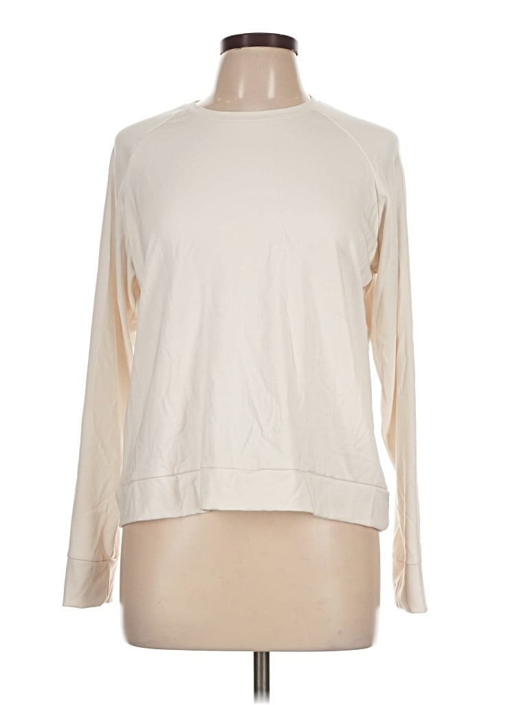 Pre-owned Cozy Earth Sweatshirt In Ivory