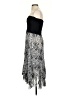 Lapis 100% Polyester Paisley Silver Cocktail Dress Size S - photo 5