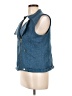 Spirited Rudolph Duke 100% Polyester Blue Denim Vest Size L - photo 5
