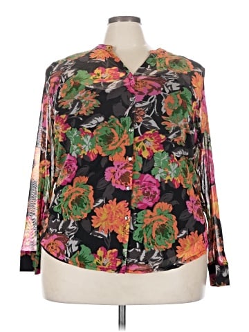 INC International Concepts Long Sleeve Blouse (view 1)