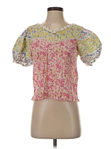 LoveShackFancy Short Sleeve Blouse (view 1)