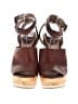 FRYE 100% Leather Brown Heels Size 6 1/2 - photo 2