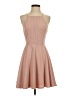 City Studio Solid Tan Cocktail Dress Size 5 - photo 1
