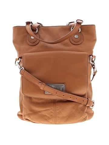 DKNY Leather Messenger (view 1)