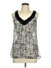 Wrapper 100% Polyester Silver Sleeveless Blouse Size M - photo 1