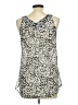Wrapper 100% Polyester Silver Sleeveless Blouse Size M - photo 2