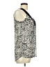 Wrapper 100% Polyester Silver Sleeveless Blouse Size M - photo 4