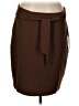 DKNY 100% Polyester Solid Brown Casual Skirt Size 12 - photo 1