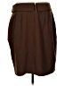 DKNY 100% Polyester Solid Brown Casual Skirt Size 12 - photo 2