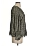 Vince Camuto Metallic Gray Long Sleeve Blouse Size S - photo 4