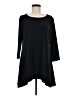JM Collection Solid Black 3/4 Sleeve Blouse Size M - photo 1