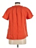 Chico's 100% Cotton Orange Short Sleeve Blouse Size Med (1) - photo 2