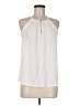 Naked Zebra 100% Polyester White Sleeveless Blouse Size M - photo 1