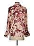 Industry 100% Polyester Floral Burgundy 3/4 Sleeve Blouse Size XS - photo 2