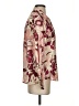 Industry 100% Polyester Floral Burgundy 3/4 Sleeve Blouse Size XS - photo 4