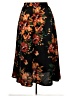 Assorted Brands Floral Black Casual Skirt Size 2X - photo 2
