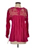 Assorted Brands 100% Cotton Pink Long Sleeve Blouse Size S (estimated) - photo 1