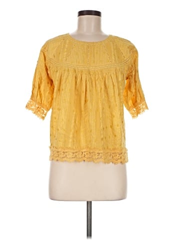 LoveShackFancy Short Sleeve Blouse (view 1)