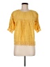 LoveShackFancy Yellow Short Sleeve Blouse Size M (estimated) - photo 1