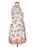 Rewind Floral White Casual Dress Size XL - photo 4
