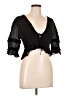 Assorted Brands 100% Viscose Black 3/4 Sleeve Blouse Size L - photo 1
