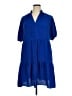 CeCe 100% Polyester Blue Casual Dress Size 1X - photo 1
