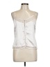 Lulus Silver Ivory Sleeveless Blouse Size L - photo 1