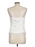 Lulus Silver Ivory Sleeveless Blouse Size L - photo 2