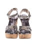 Jimmy Choo Silver Embossed Wedges Size EU 37 1/2 - photo 2