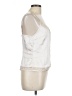 Lulus Silver Ivory Sleeveless Blouse Size L - photo 4