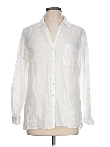 Sigrid Olsen Long Sleeve Button-Down Shirt (view 1)
