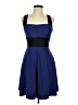 Mystic Color Block Blue Cocktail Dress Size L - photo 1